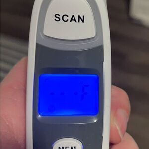 Digital Forehead Thermometer with Blue Display